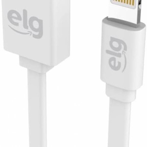 Cabo Apple Lightning Flat Branco 1.25m - Elg Ec810