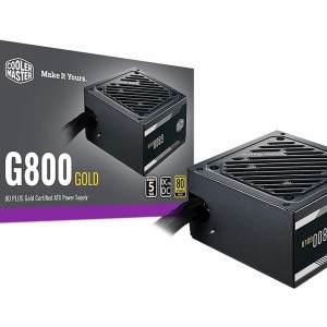 Fonte Cooler Master G800, 800W, 80 Plus Gold, PFC Ativo, Sem Cabo
