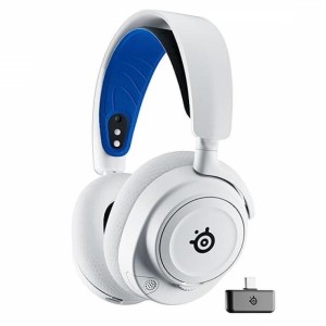 Fones Gamer Sem Fio Steelseries Arctis Nova 7P - Branco/Azul