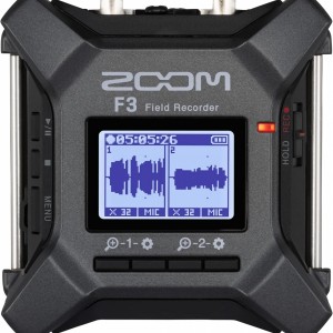 Gravador De Áudio Zoom F3 Field Recorder - Preto