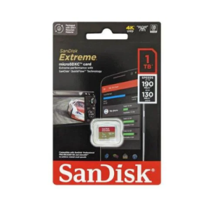 Cartão de Memoria Micro SD 1TB SANDISK EXTREME V30 U3 4K 190-130