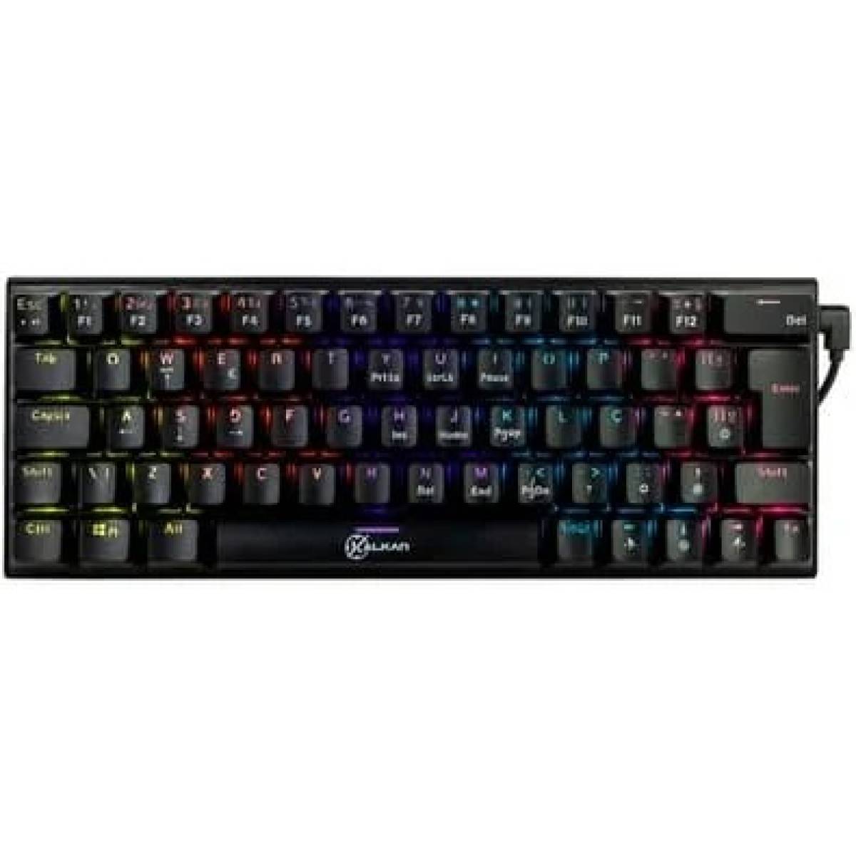 Teclado Mecânico Gamer Kalkan LOKI 60%, Preto, KLK00015