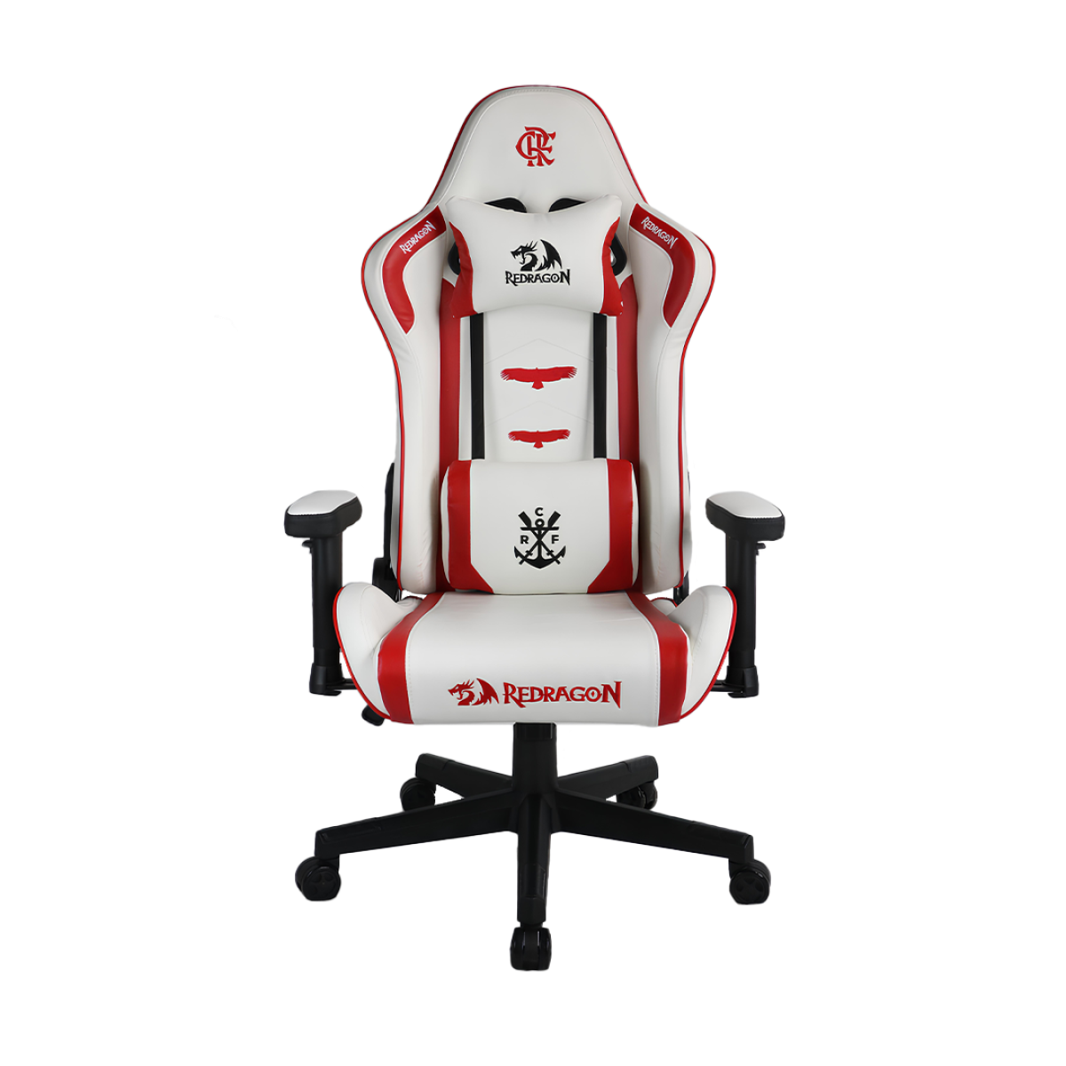 Cadeira Gamer Redragon Flamengo Glory Branco e Vermelho Até 135 K