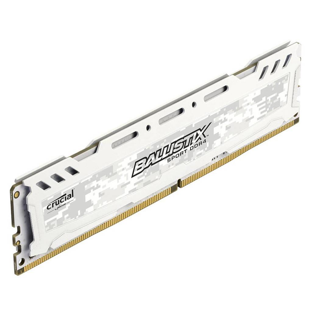 Memoria Ram Gamer Crucial Ballistix 8GB 2400Mhz DDR4 CL8 White